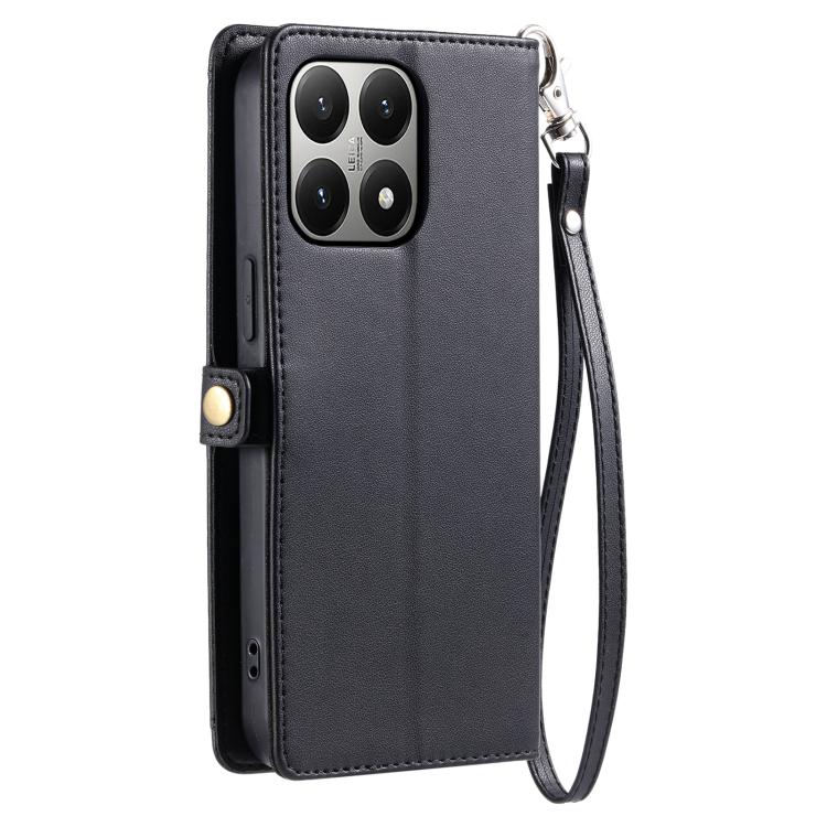 For Xiaomi 15T Wallet Multi-card Slot Leather Phone Case with Lanyard