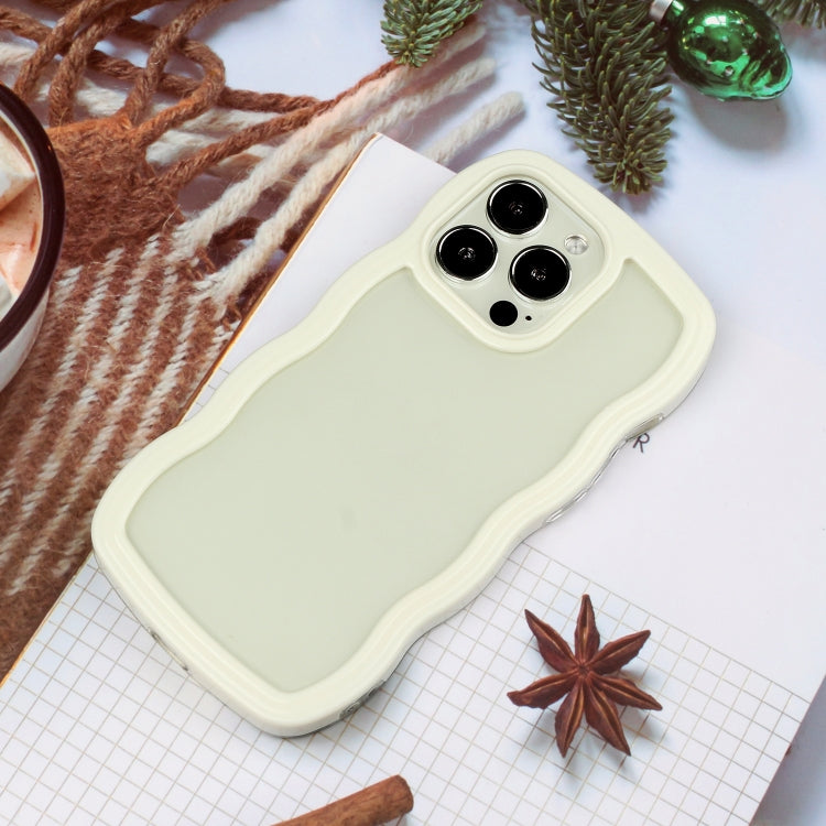 For iPhone 16 Pro Max Candy Color Wave TPU Clear PC Phone Case