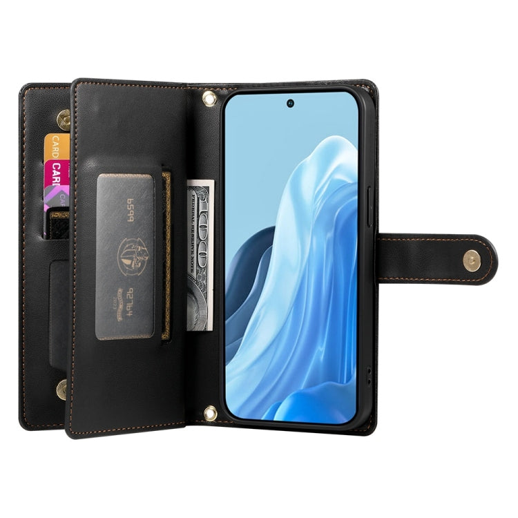 For Samsung Galaxy M35 Nine Card-slot Zipper Wallet Bag Leather Phone Case
