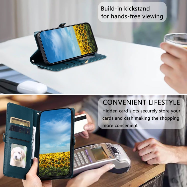For Redmi Note 12R Wallet Multi-card Slot Leather Phone Case with Lanyard