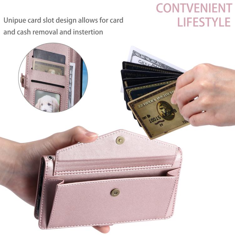 For Redmi Note 14 Pro 4G Wallet Multi-card Slot Leather Phone Case with Lanyard