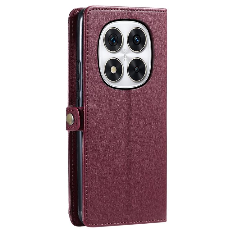 For Redmi Note 14 Pro 4G Wallet Multi-card Slot Leather Phone Case with Lanyard
