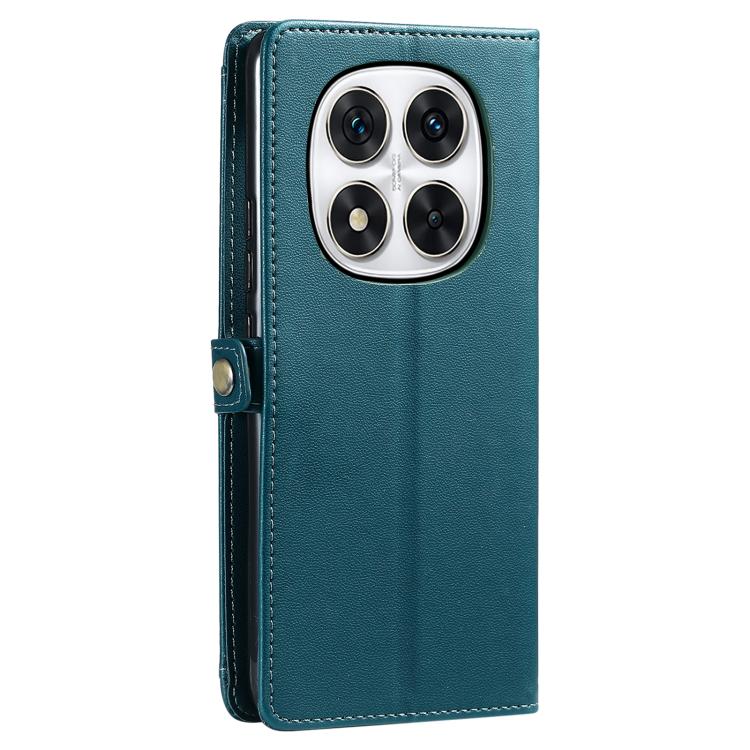 For Redmi Note 14 Pro 4G Wallet Multi-card Slot Leather Phone Case with Lanyard