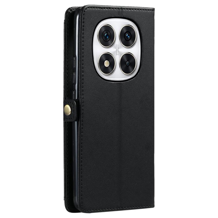 For Redmi Note 14 Pro 4G Wallet Multi-card Slot Leather Phone Case with Lanyard