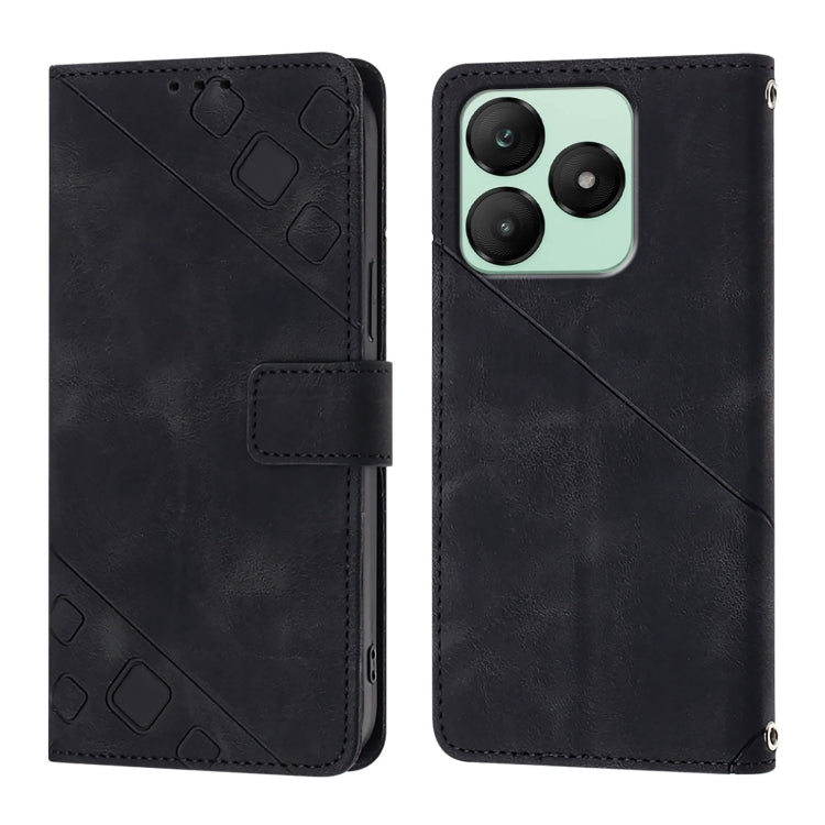 For Wiko T20 Skin-feel Embossed Leather Phone Case