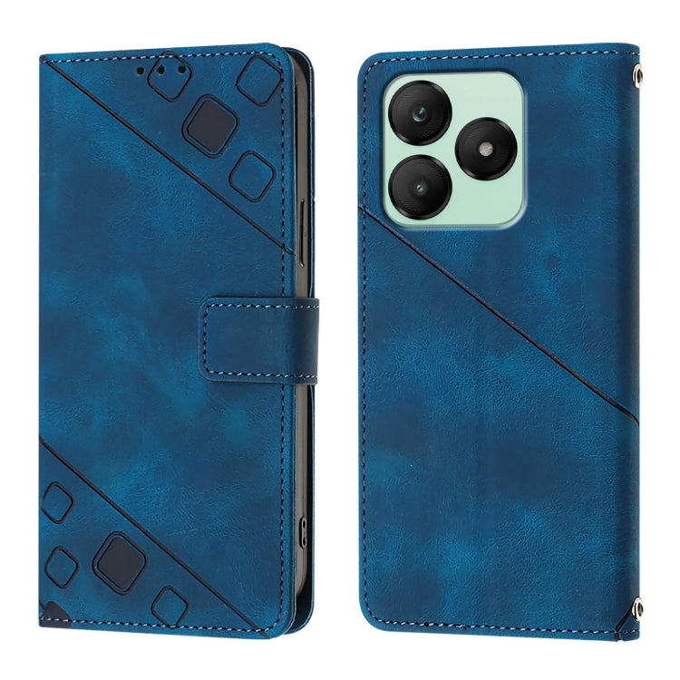 For Wiko T20 Skin-feel Embossed Leather Phone Case
