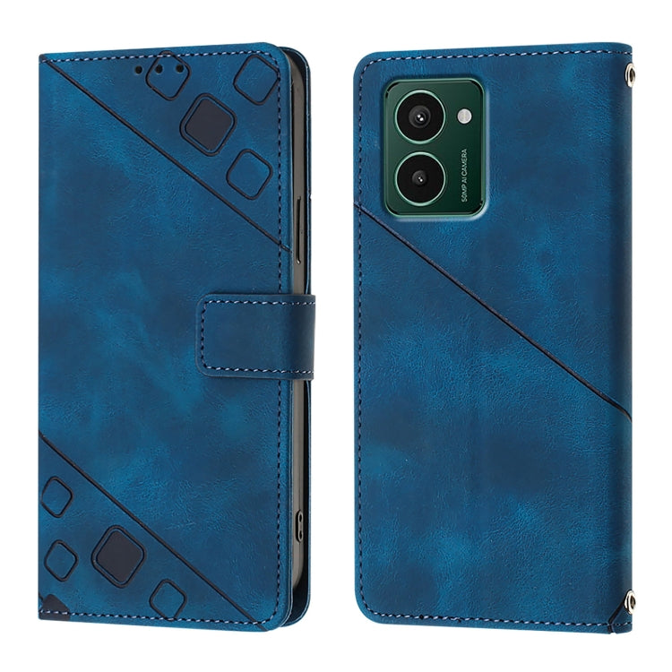 For HMD Pulse Pro Skin-feel Embossed Leather Phone Case