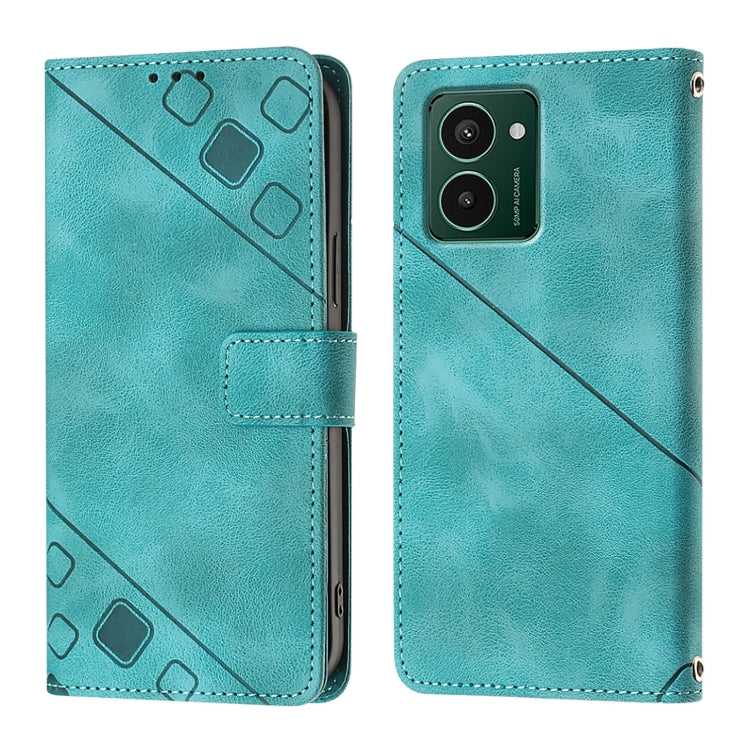 For HMD Pulse Pro Skin-feel Embossed Leather Phone Case