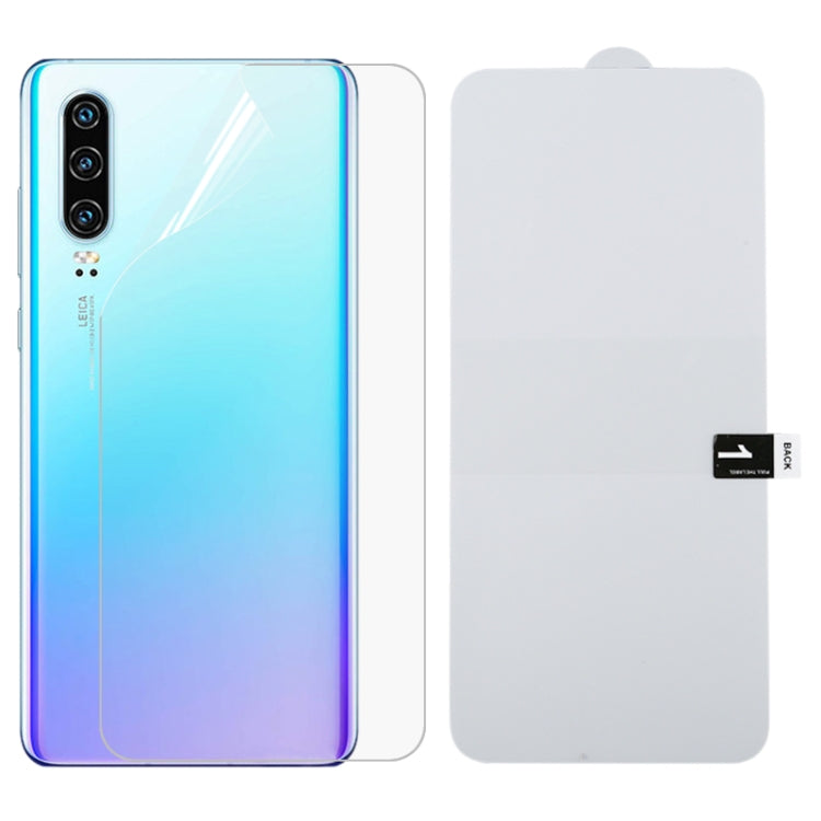 For Huawei P30 Full Screen Protector Explosion-proof Hydrogel Back Film