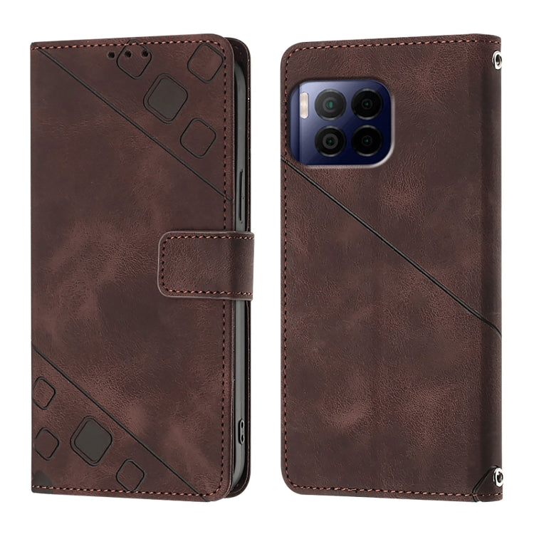 For T-Mobile REVVL 7 Pro 5G Skin-feel Embossed Leather Phone Case