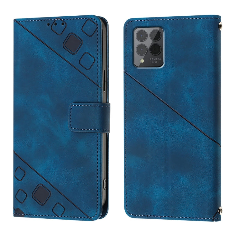 For T-Mobile REVVL 6 Pro / 6x Pro 5G Skin-feel Embossed Leather Phone Case
