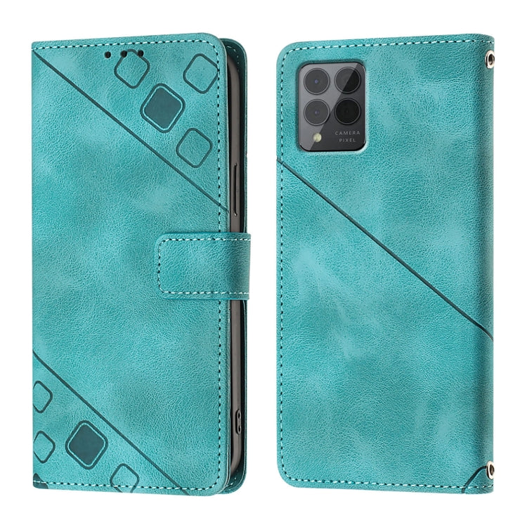 For T-Mobile REVVL 6 Pro / 6x Pro 5G Skin-feel Embossed Leather Phone Case