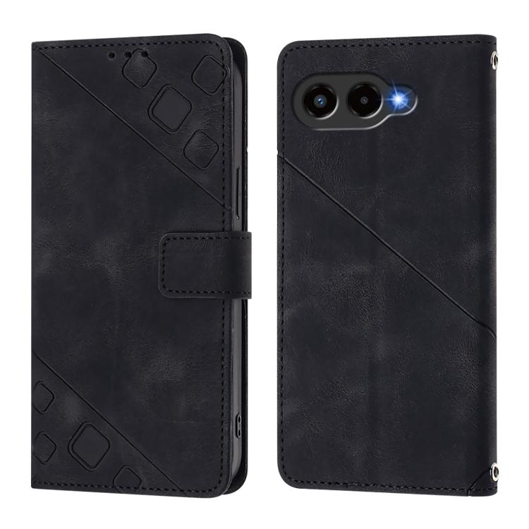 For T-Mobile Revvl 8 Skin-feel Embossed Leather Phone Case