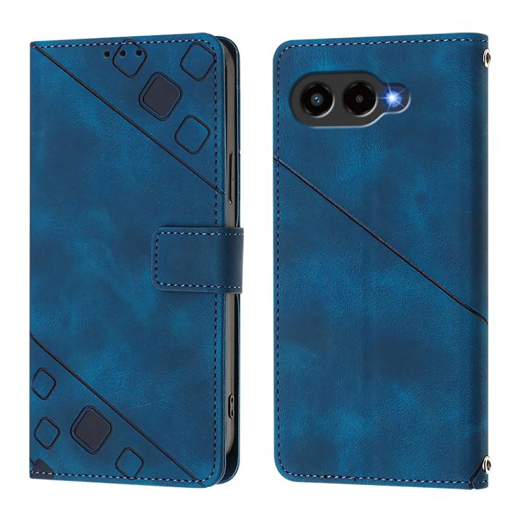 For T-Mobile Revvl 8 Skin-feel Embossed Leather Phone Case