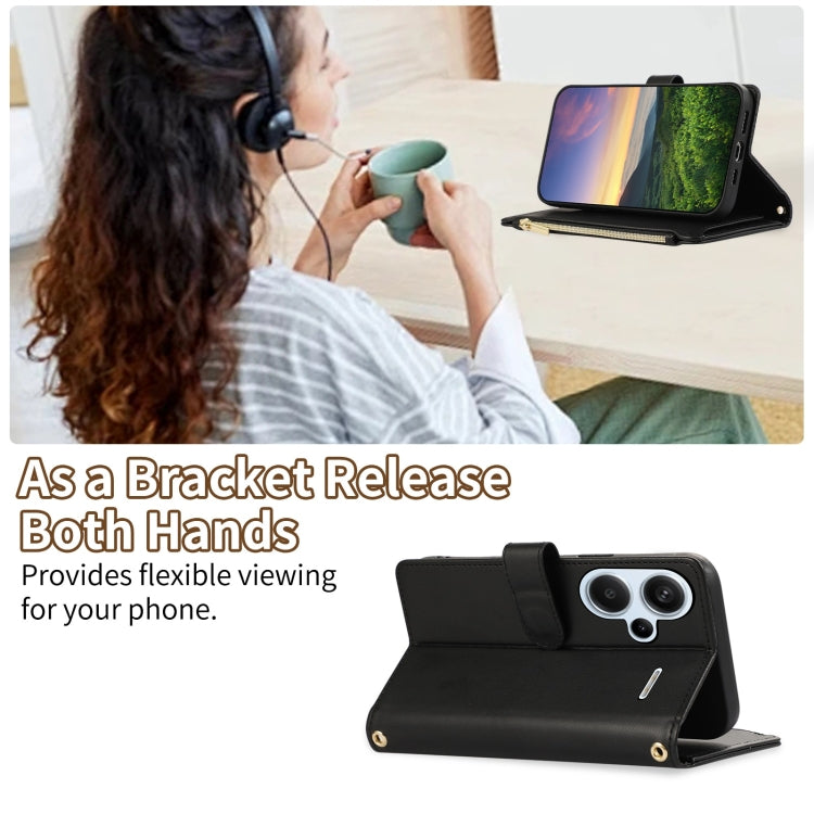 For Redmi Note 13 Pro+ 4G / 5G Rhombic Zipper Wallet Leather Phone Case
