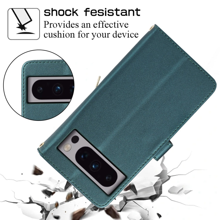 For Google Pixel 8 Pro Rhombic Full Zipper Wallet Leather Phone Case