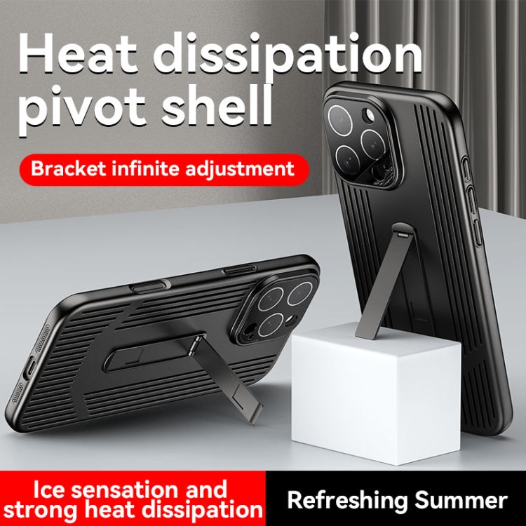 For iPhone 16 Pro Max Extraordinary Cooling Holder Phone Case
