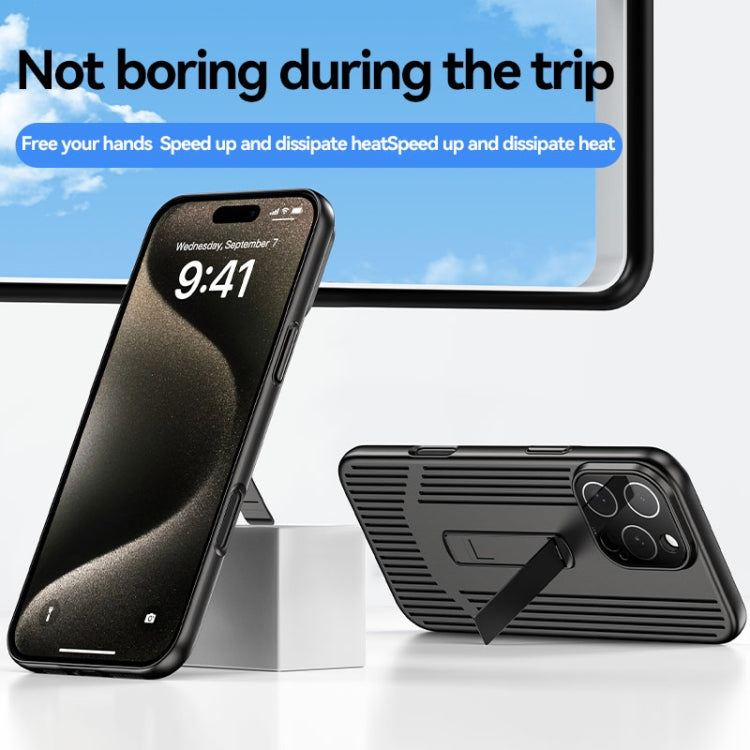 For iPhone 16 Pro Max Extraordinary Cooling Holder Phone Case