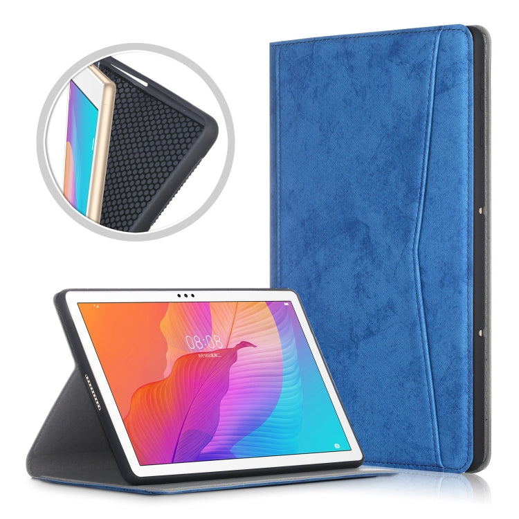 For Huawei Enjoy Tablet 2 10.1 inch / Honor Pad 6 10.1 inch Marble Cloth Texture Horizontal Flip Leather Case with Holder