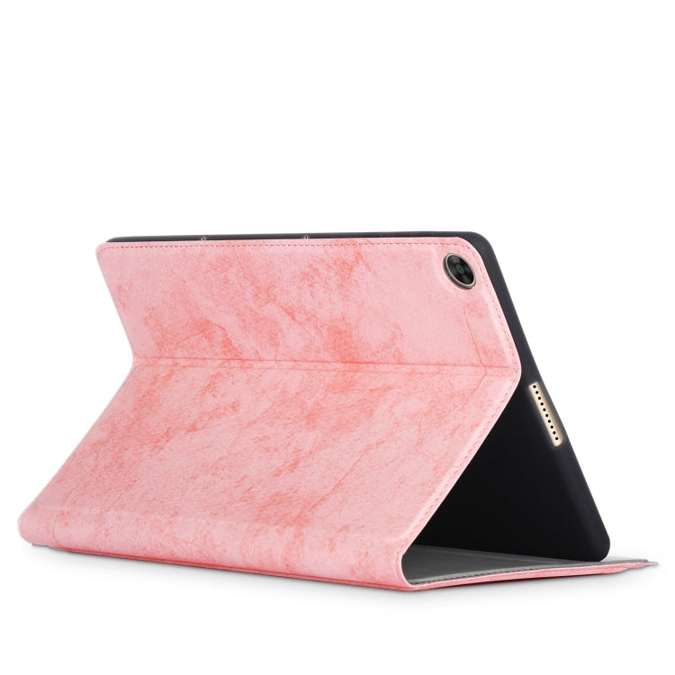 For Huawei Enjoy Tablet 2 10.1 inch / Honor Pad 6 10.1 inch Marble Cloth Texture Horizontal Flip Leather Case with Holder