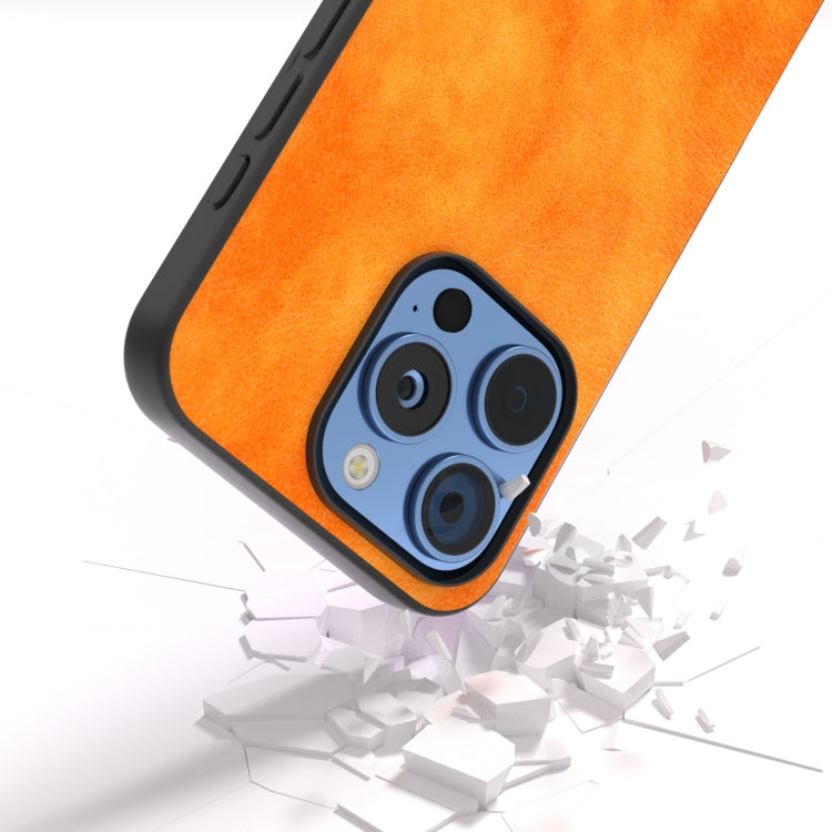 For iPhone 16 Pro Dual Color Lichi Texture PU Phone Case