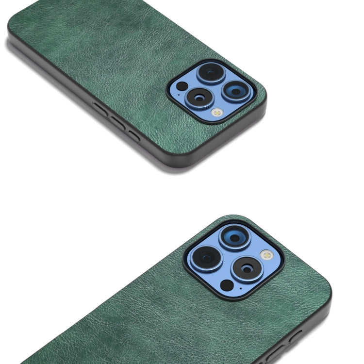 For iPhone 16 Pro Max Dual Color Lichi Texture PU Phone Case