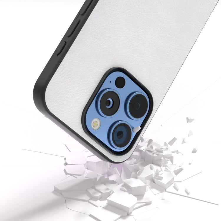 For iPhone 16 Pro Max Dual Color Lichi Texture PU Phone Case