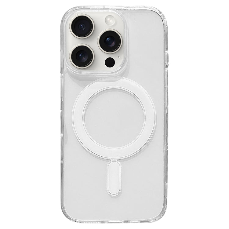 For iPhone 15 Pro Max Clear Acrylic TPU MagSafe Phone Case, Pop-up Animation Version - Transparent