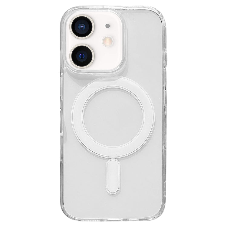 For iPhone 12 Clear Acrylic TPU MagSafe Phone Case, Pop-up Animation Version - Transparent
