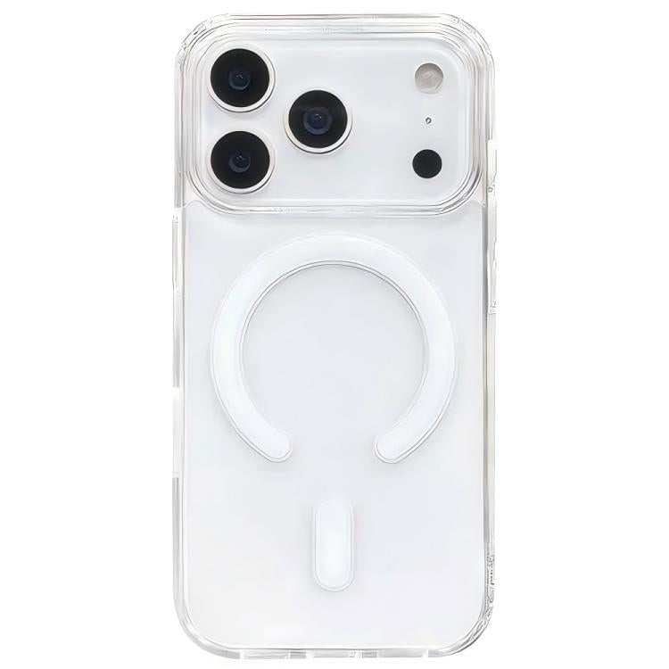 For iPhone 17 Pro Clear Acrylic TPU MagSafe Phone Case, Pop-up Animation Version - Transparent