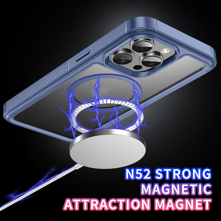For iPhone 15 Pro Max Forerunner Shockproof Acrylic Hybrid TPU Magsafe Phone Case
