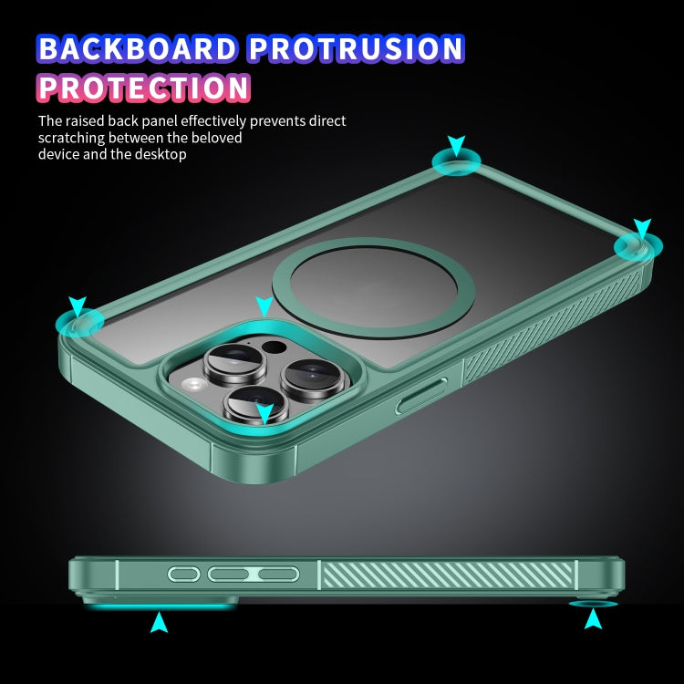 For iPhone 15 Pro Max Forerunner Shockproof Acrylic Hybrid TPU Magsafe Phone Case