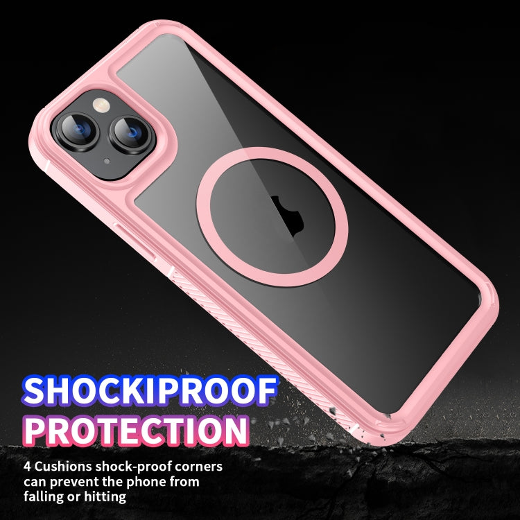 For iPhone 15 Plus Forerunner Shockproof Acrylic Hybrid TPU Magsafe Phone Case