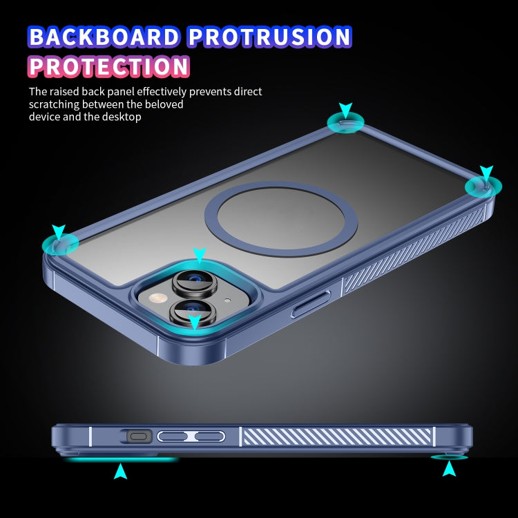 For iPhone 15 Plus Forerunner Shockproof Acrylic Hybrid TPU Magsafe Phone Case