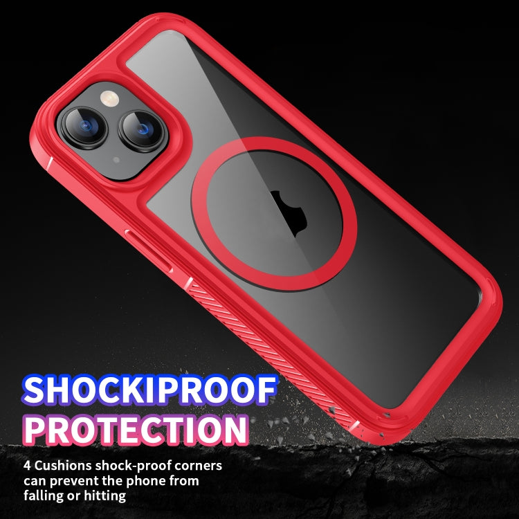 For iPhone 15 Forerunner Shockproof Acrylic Hybrid TPU Magsafe Phone Case