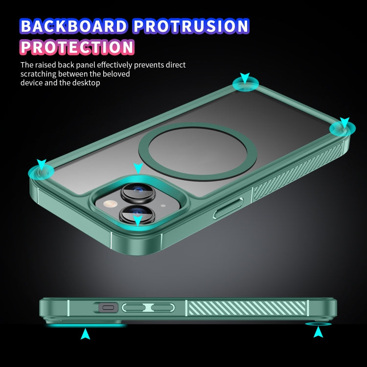 For iPhone 15 Forerunner Shockproof Acrylic Hybrid TPU Magsafe Phone Case