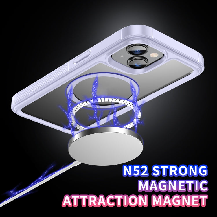 For iPhone 15 Forerunner Shockproof Acrylic Hybrid TPU Magsafe Phone Case