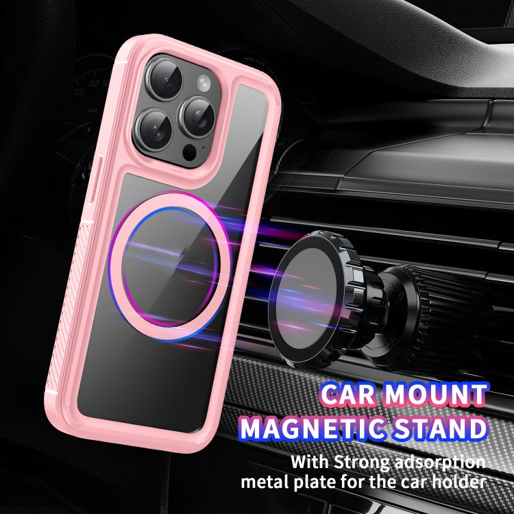For iPhone 14 Pro Forerunner Shockproof Acrylic Hybrid TPU Magsafe Phone Case