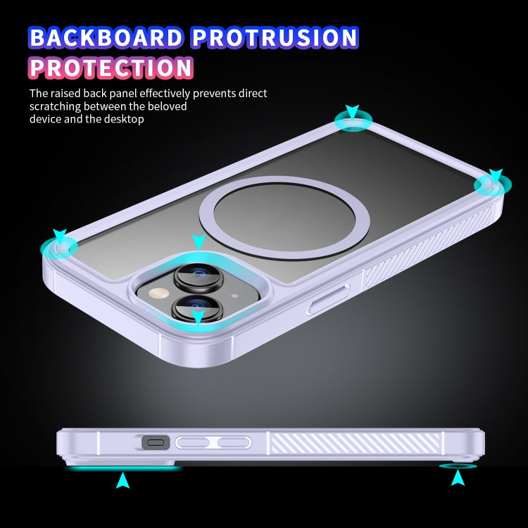 For iPhone 13 Forerunner Shockproof Acrylic Hybrid TPU Magsafe Phone Case