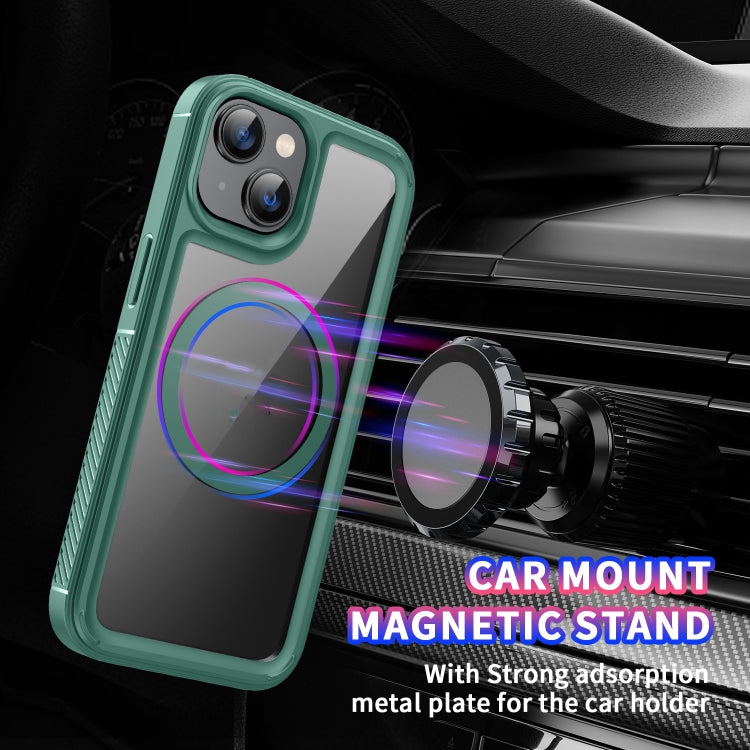 For iPhone 13 Forerunner Shockproof Acrylic Hybrid TPU Magsafe Phone Case