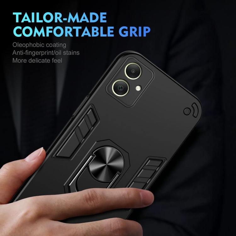 For Samsung Galaxy A06 Shockproof Metal Ring Holder Phone Case