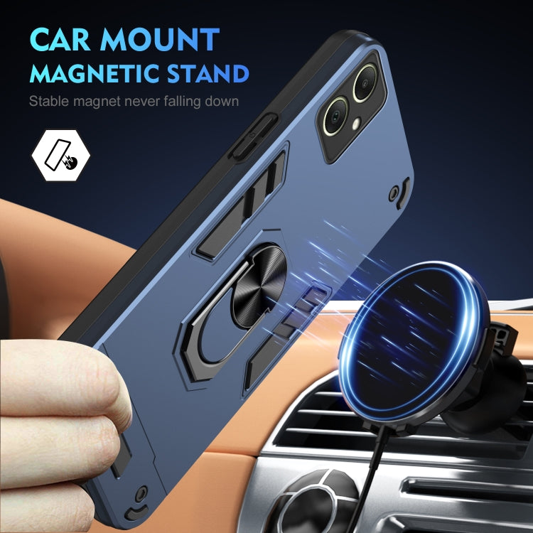 For Samsung Galaxy A06 Shockproof Metal Ring Holder Phone Case