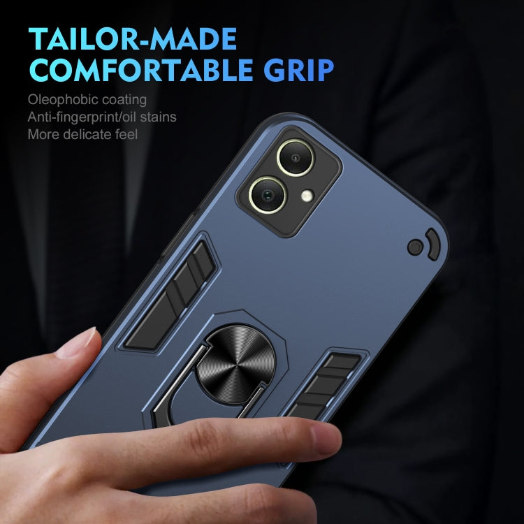 For Samsung Galaxy A06 Shockproof Metal Ring Holder Phone Case