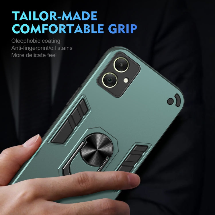 For Samsung Galaxy A06 Shockproof Metal Ring Holder Phone Case
