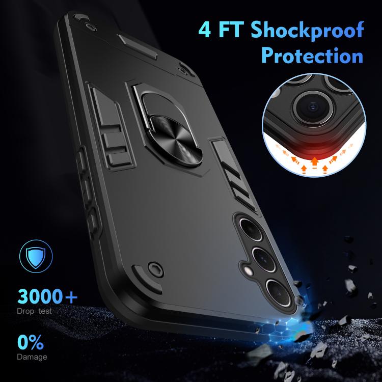 For Samsung Galaxy A26 5G Shockproof Metal Ring Holder Phone Case