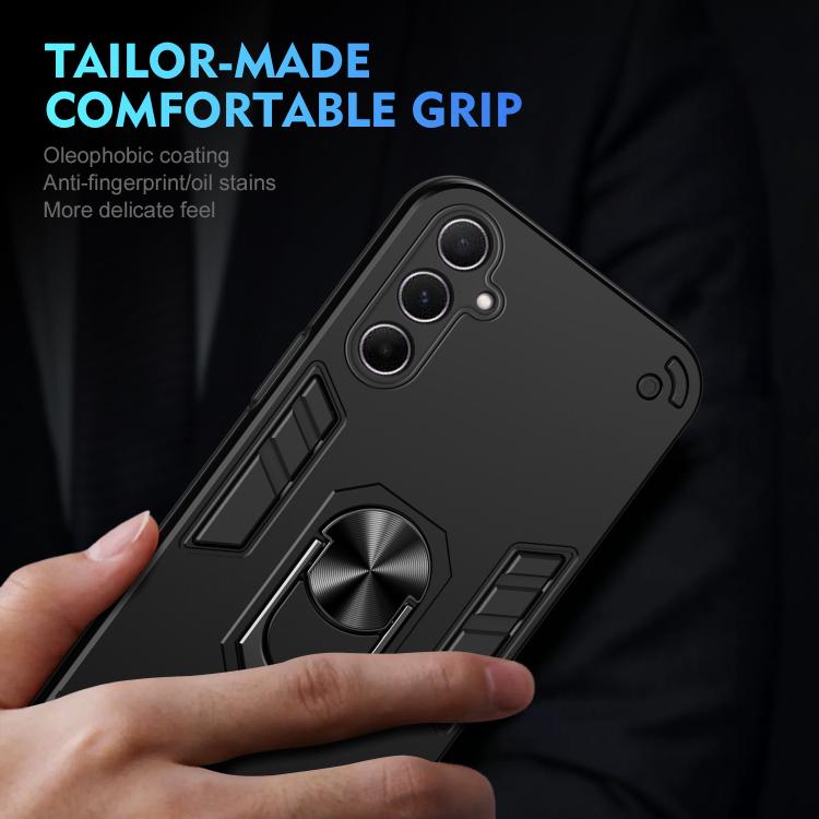 For Samsung Galaxy A56 5G Shockproof Metal Ring Holder Phone Case