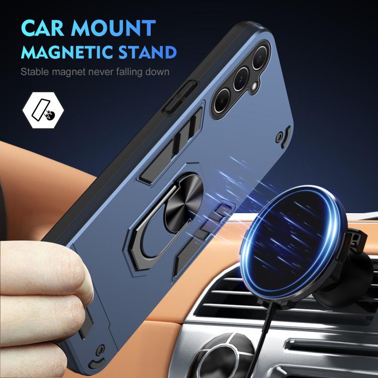 For Samsung Galaxy A56 5G Shockproof Metal Ring Holder Phone Case