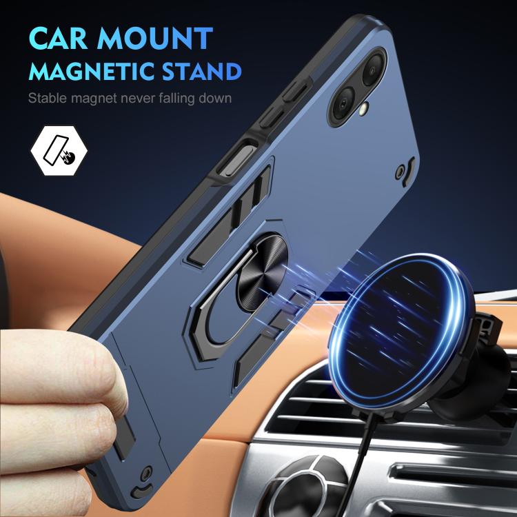 For Samsung Galaxy A07 4G Shockproof Metal Ring Holder Phone Case