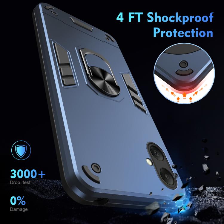 For Samsung Galaxy A07 4G Shockproof Metal Ring Holder Phone Case