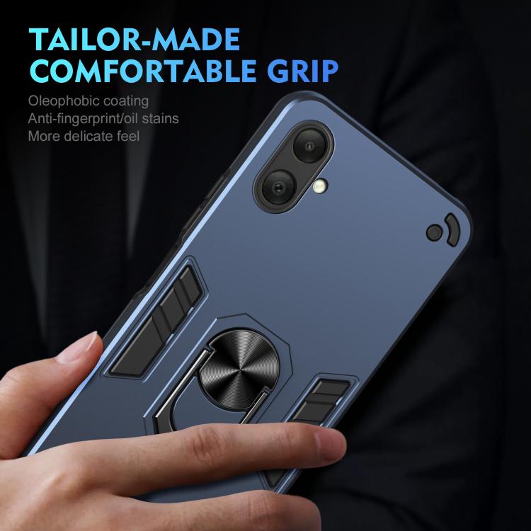 For Samsung Galaxy A07 4G Shockproof Metal Ring Holder Phone Case